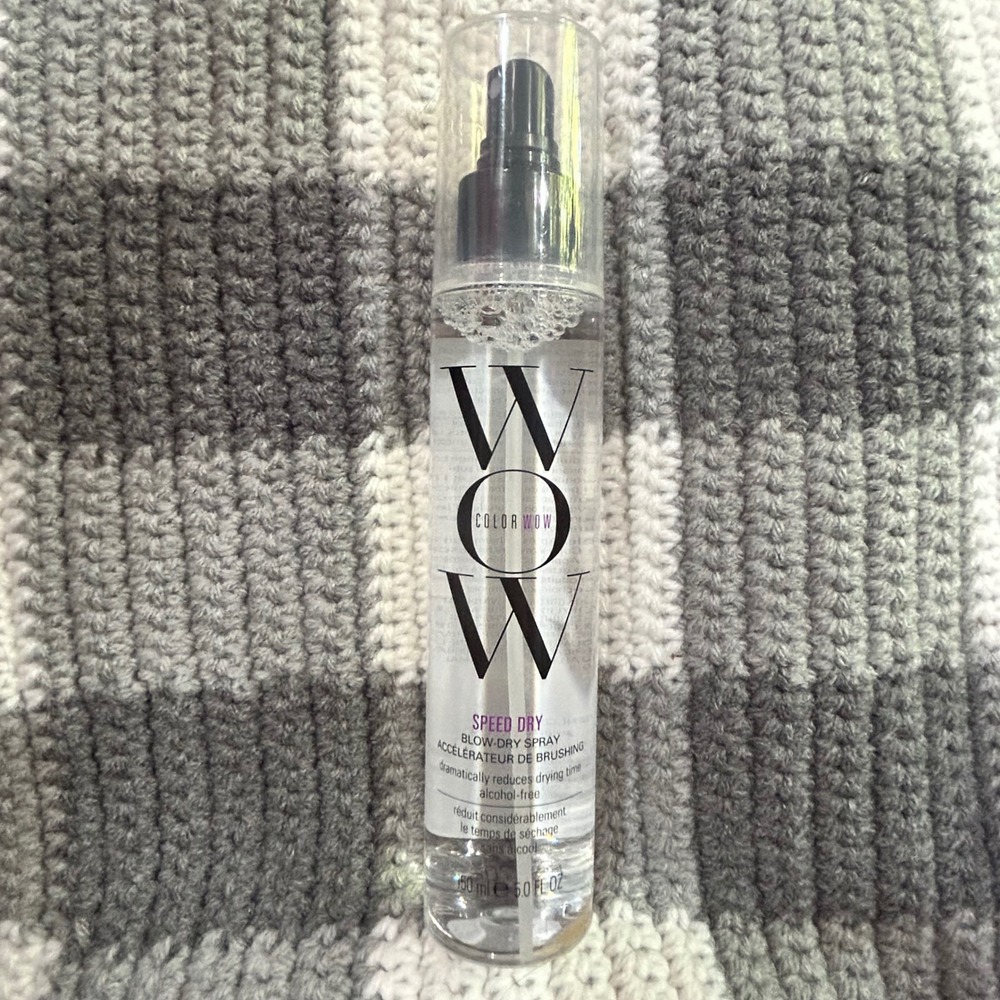 Color Wow Blow-Dry Spray Speed Dry 5oz Clear Heat Protectant Shine Gloss